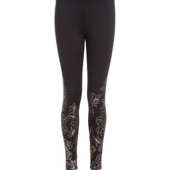 Calvin Klein Pants - Calvin Klein Performance Wick Active Floral Full Length Leggings L